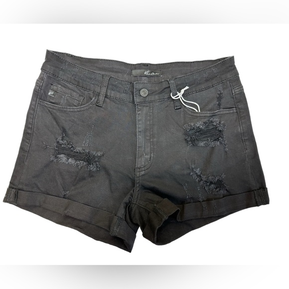 Kancan distressed cuffed stetch Jean shorts - Picture 2 of 6